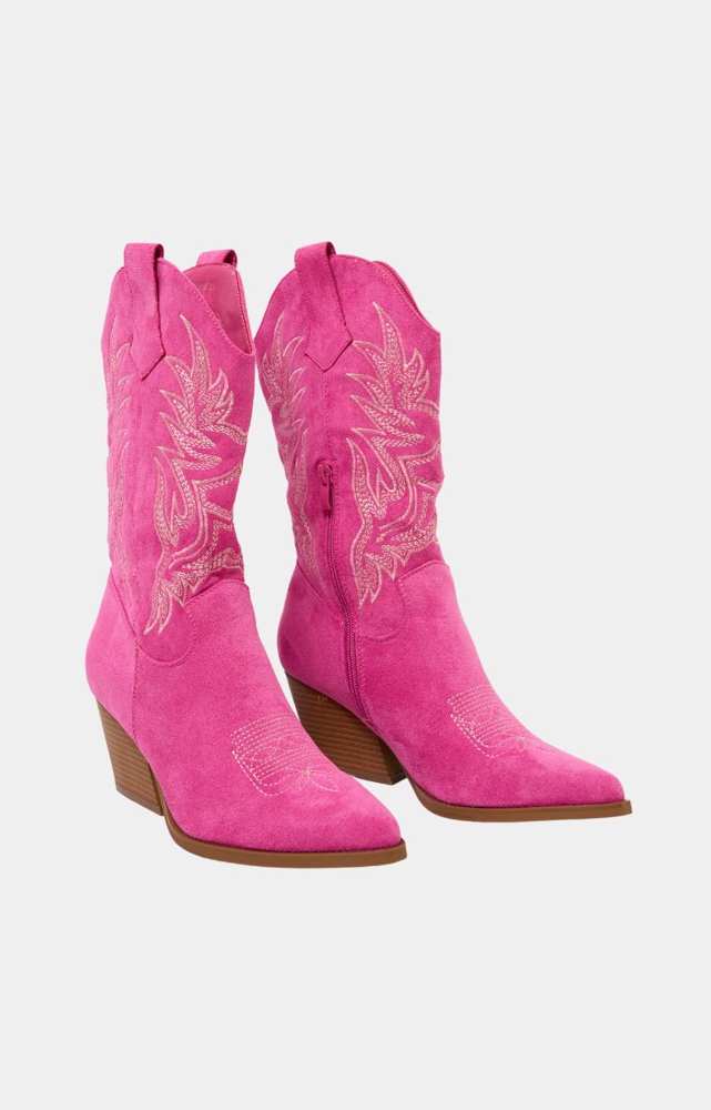 Ivy cowboy boots fuchsia