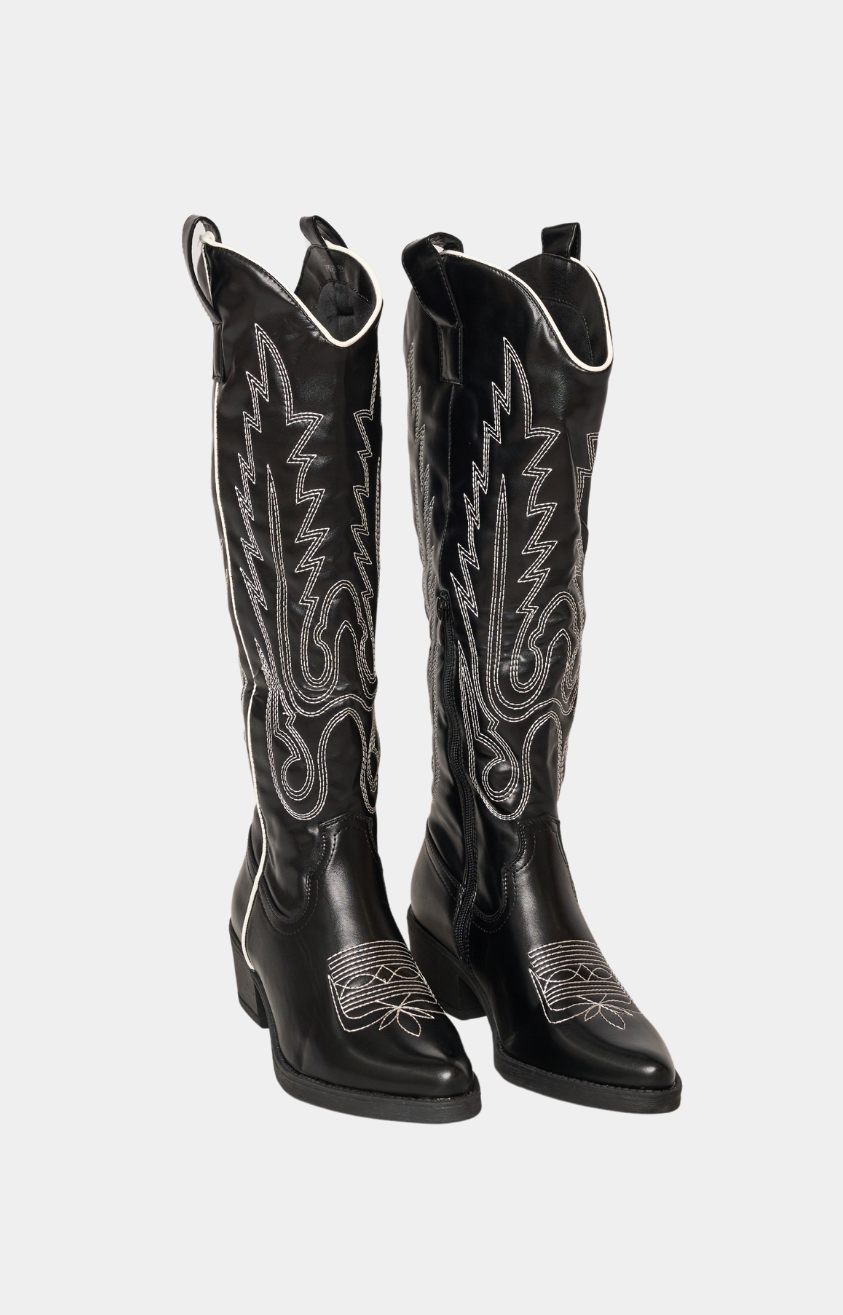 Saar cowboy boots zwart