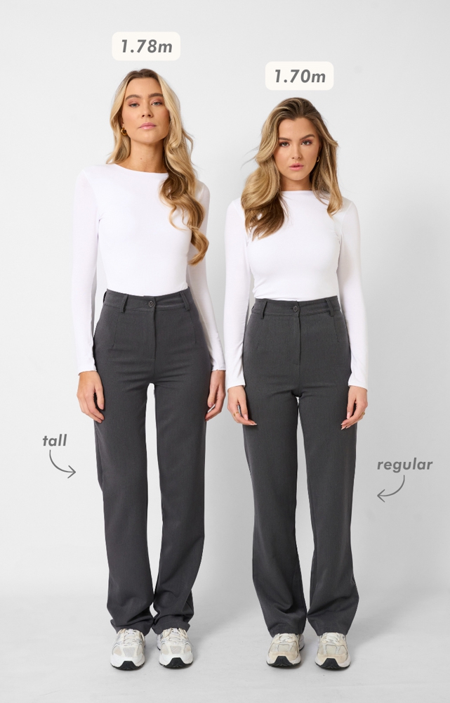 Romy pantalon tall donkergrijs