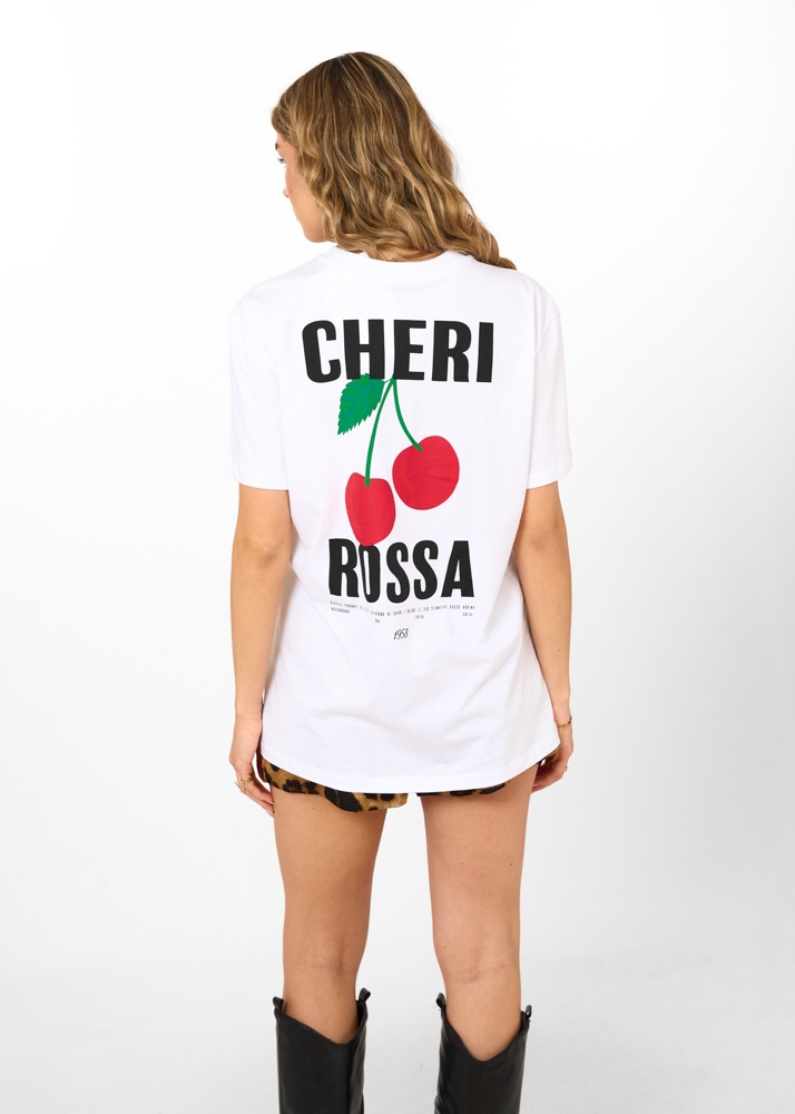 Cheri rossa t-shirt wit