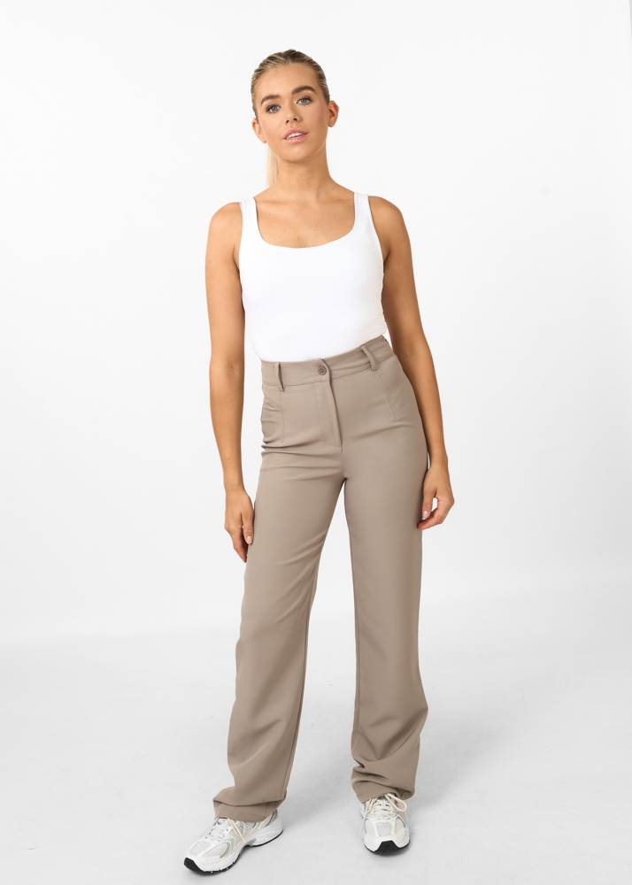 Romy pantalon tall taupe