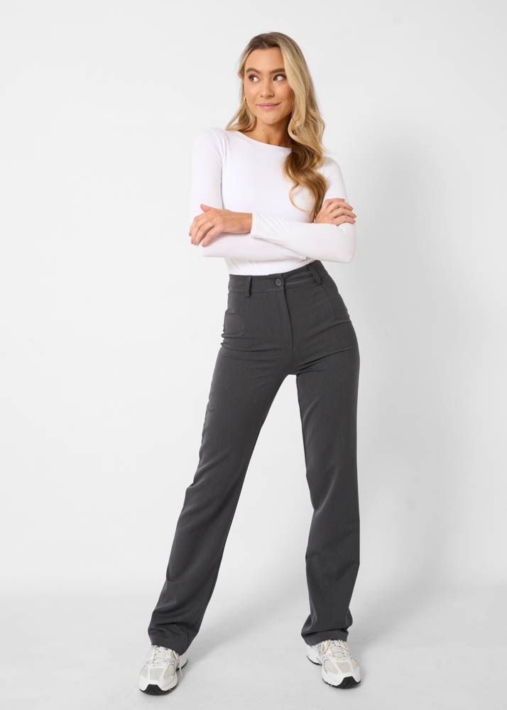 Romy pantalon tall donkergrijs