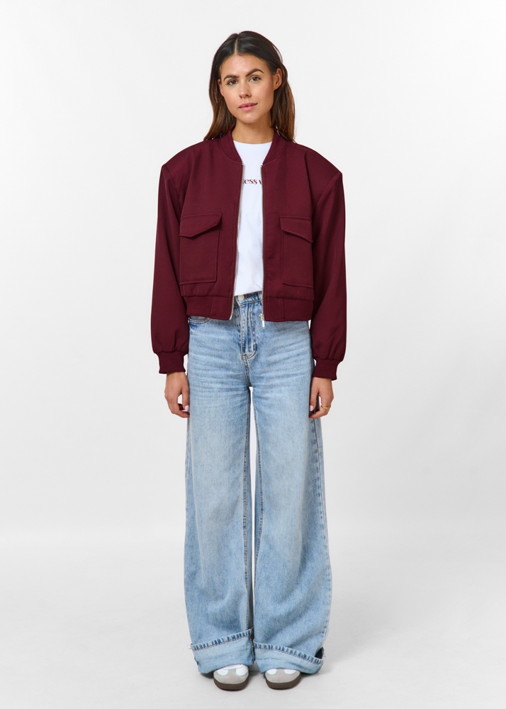 Grace bomber burgundy