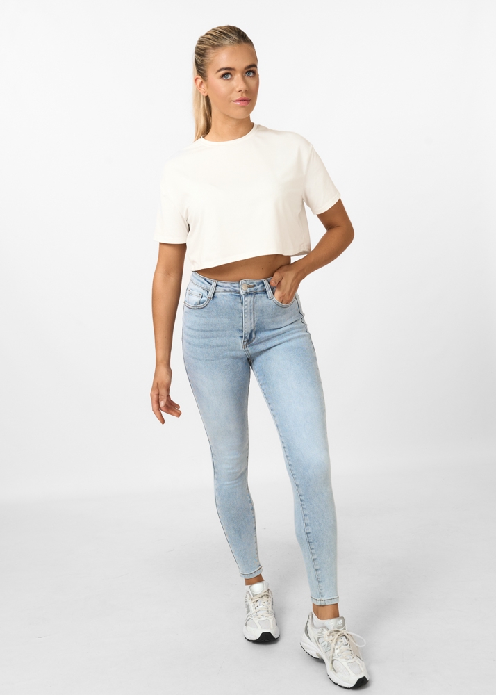 Skinny jeans skyblauw