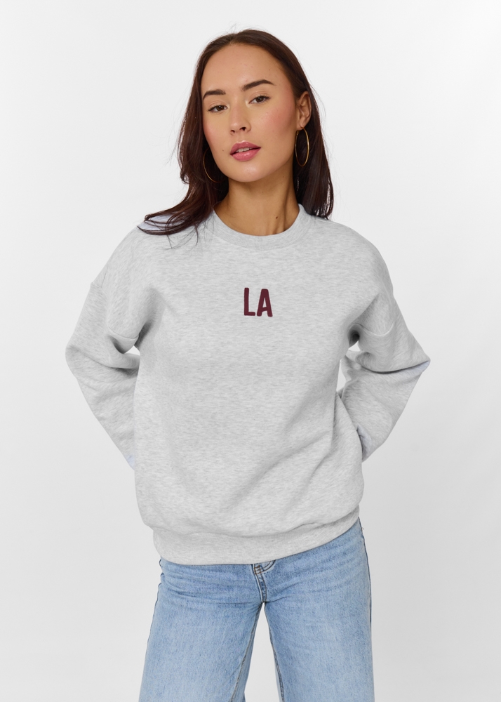 Los Angeles sweater grijs