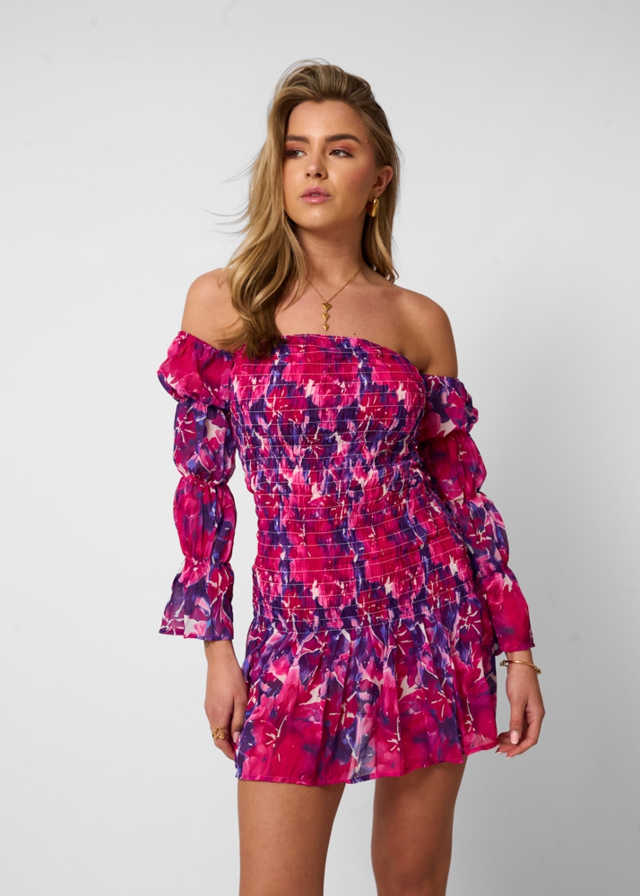 Stacey jurk fuchsia