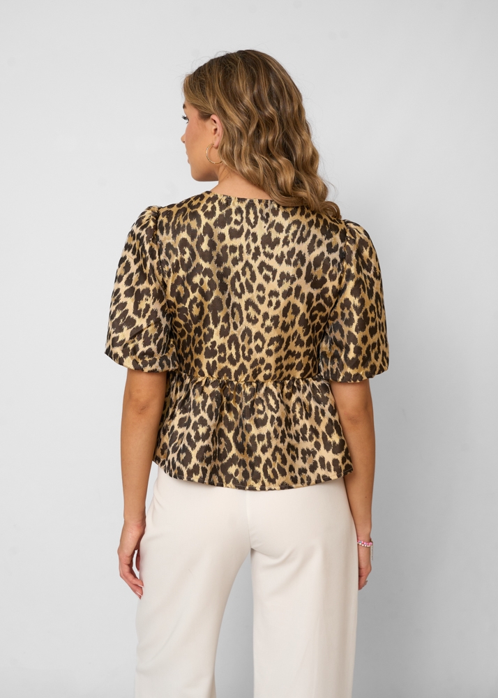 Celine top leopard