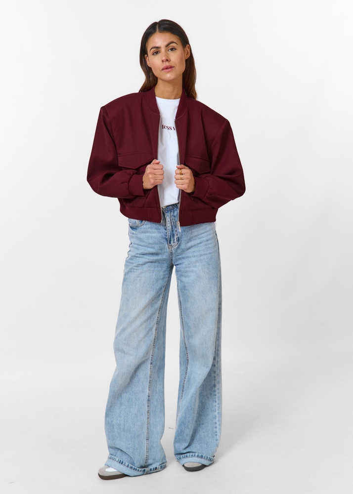 Grace bomber burgundy