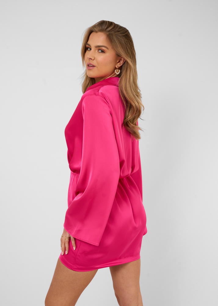 Diede jurk fuchsia