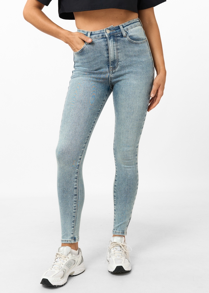 Skinny jeans sea blauw