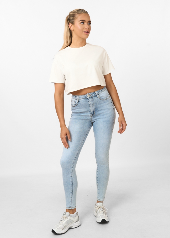 Skinny jeans skyblauw