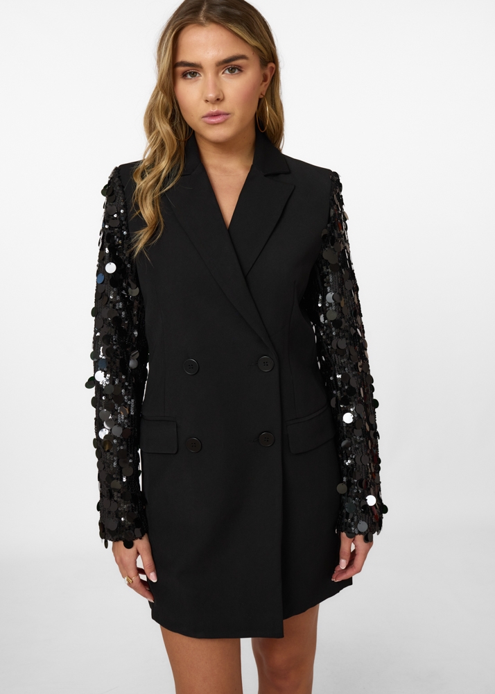 Stella blazer jurk zwart