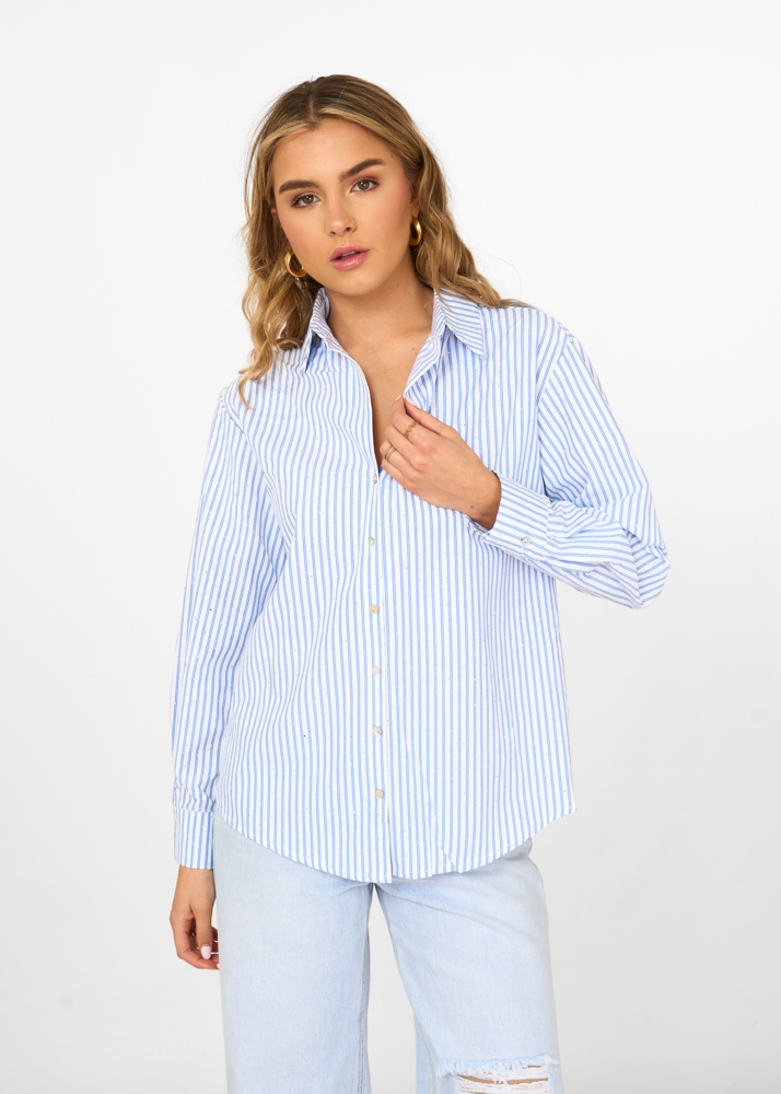 Dionne blouse blauw