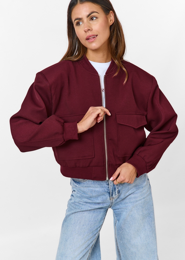 Grace bomber burgundy