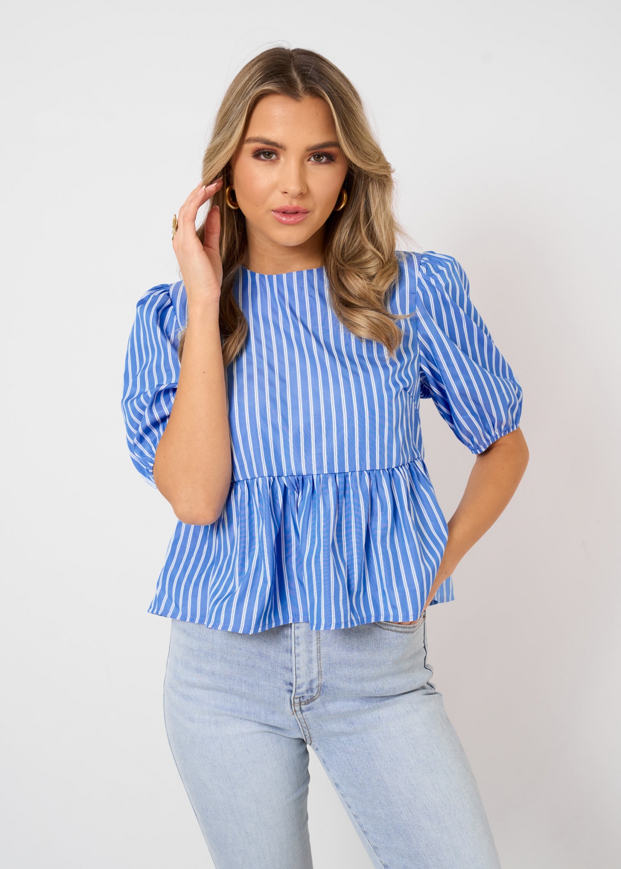 Lauren top blauw