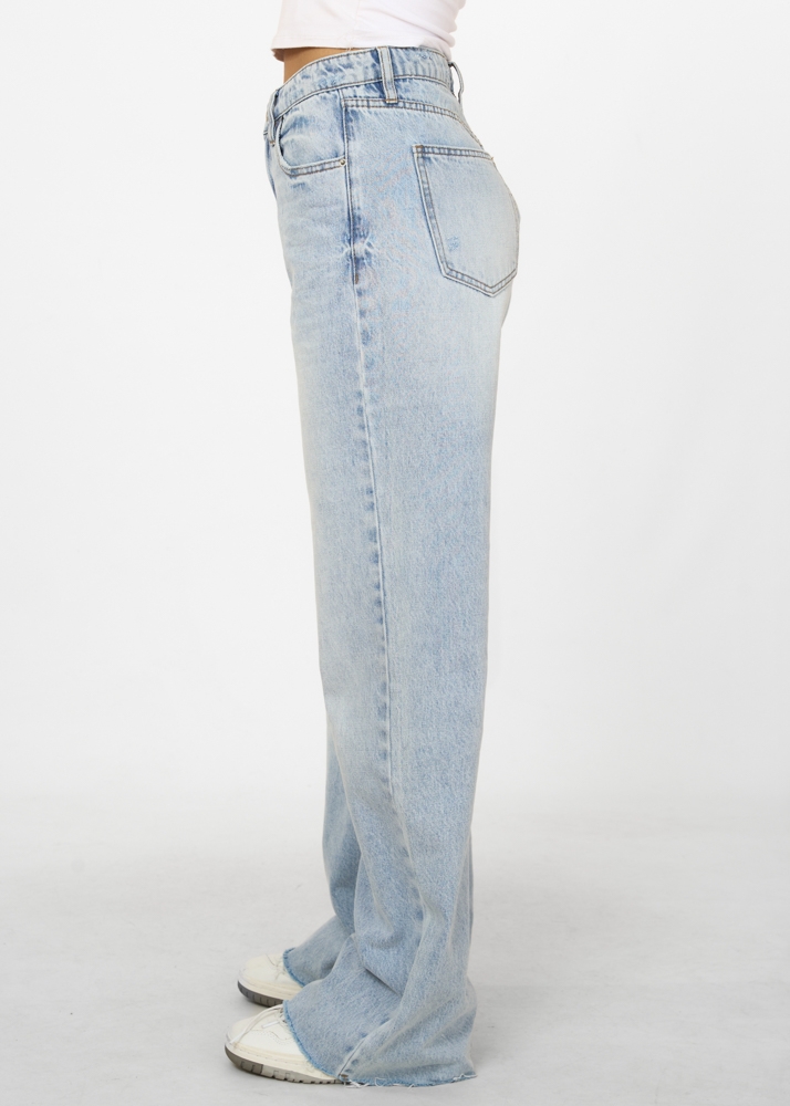 Straight leg jeans vintage sky blauw