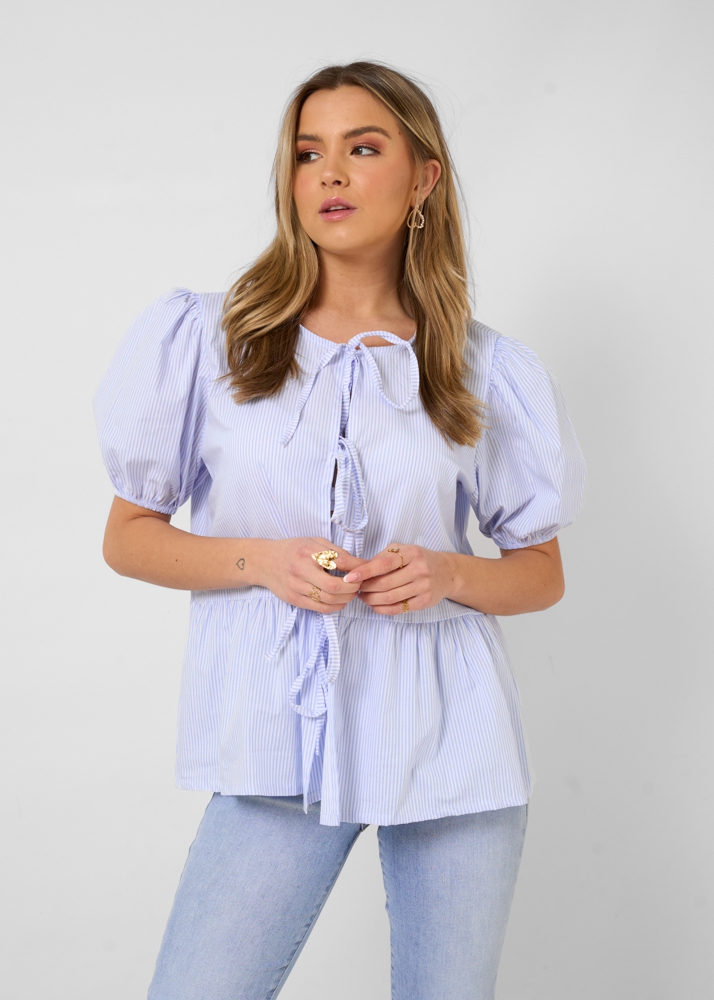 Elly blouse lichtblauw