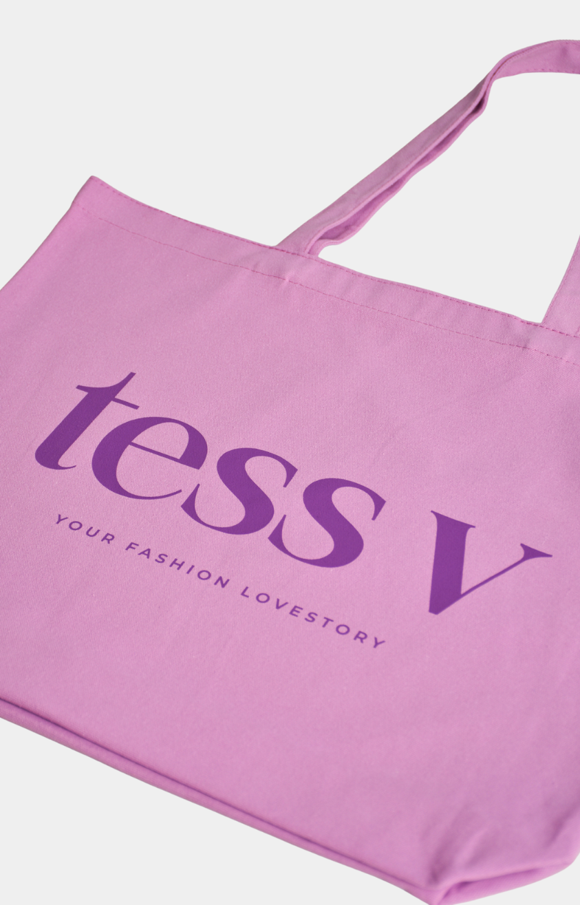 Tess v canvas tas paars