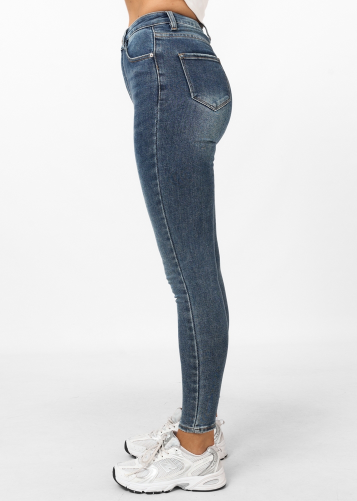 Skinny jeans royal blauw