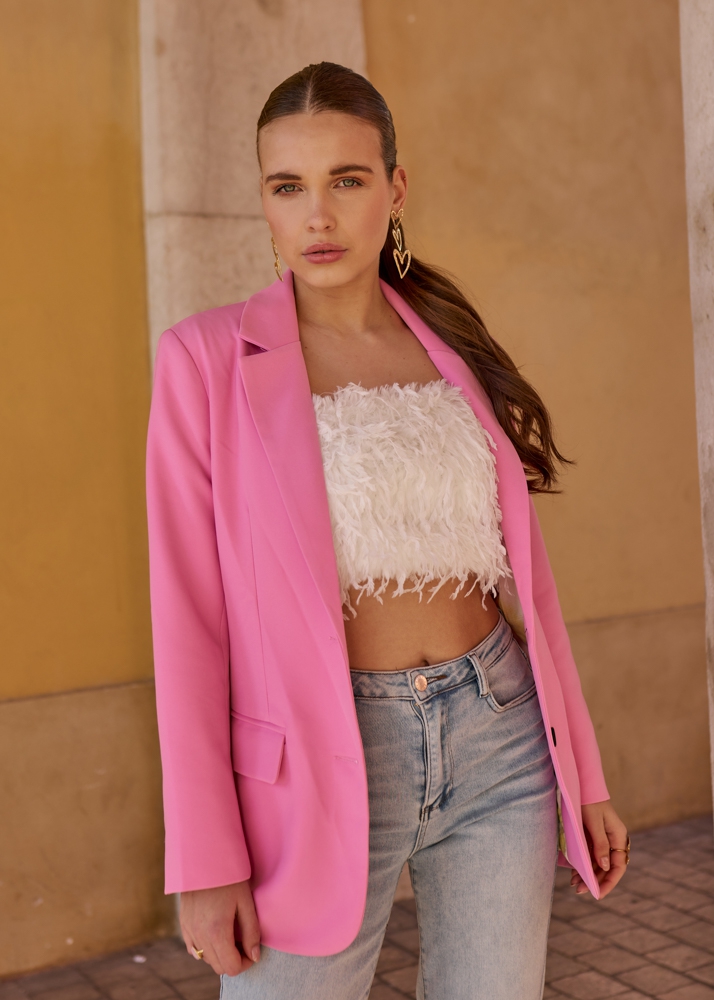 Carmen blazer roze