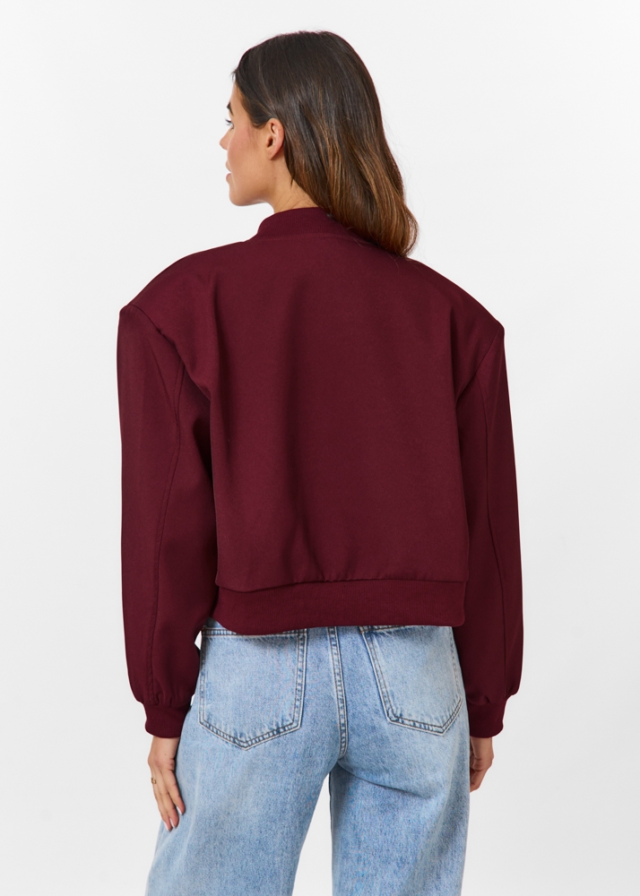 Grace bomber burgundy