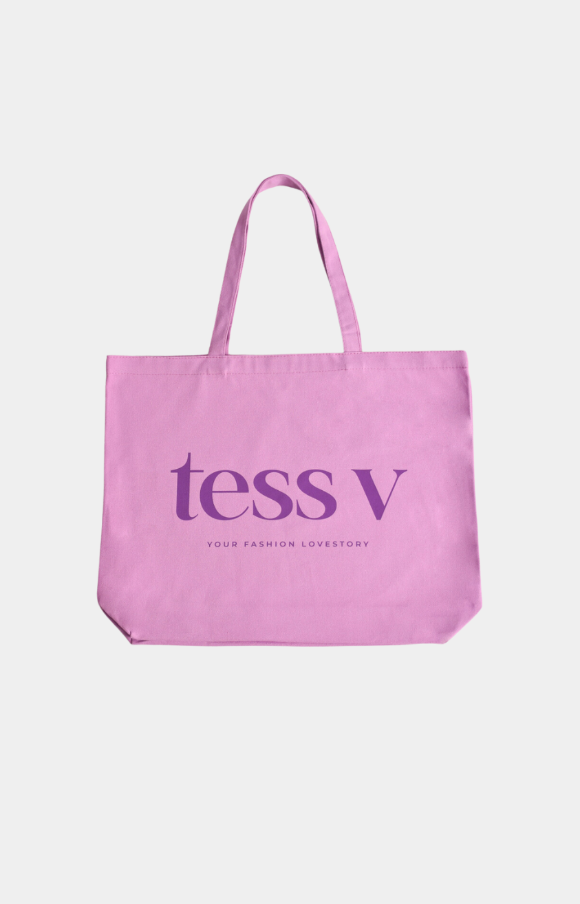 Tess v canvas tas paars