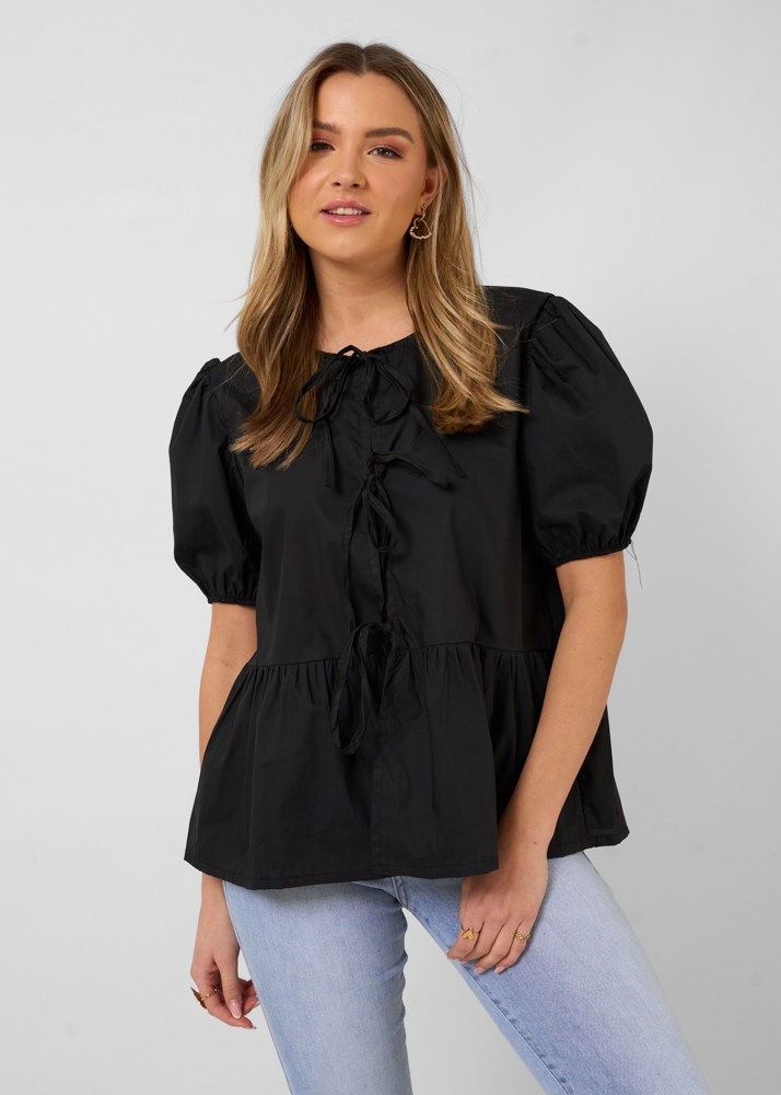 Elly blouse zwart