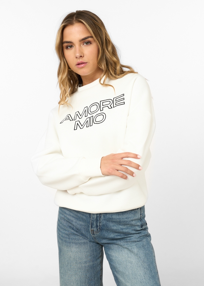 Amore mio sweater creme