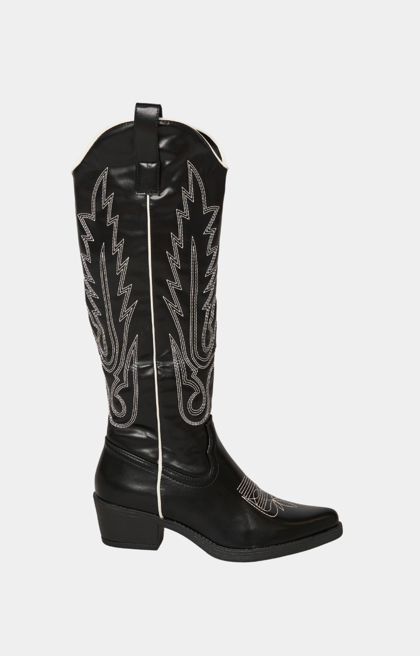 Saar cowboy boots zwart