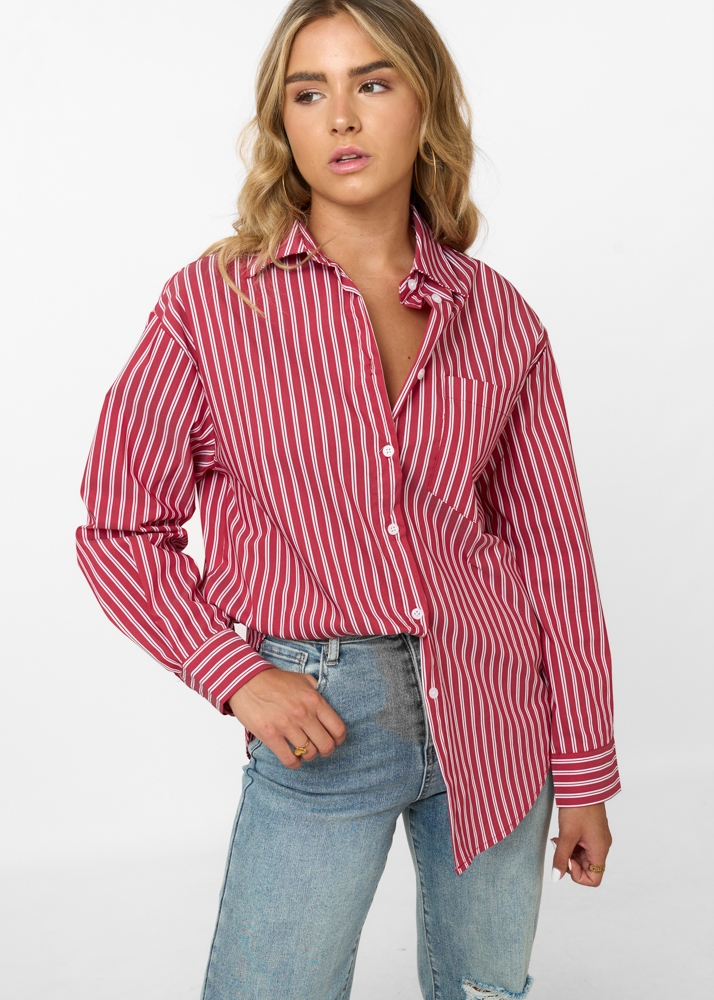 Bowi blouse rood