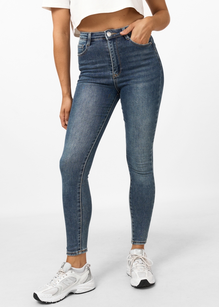 Skinny jeans royal blauw