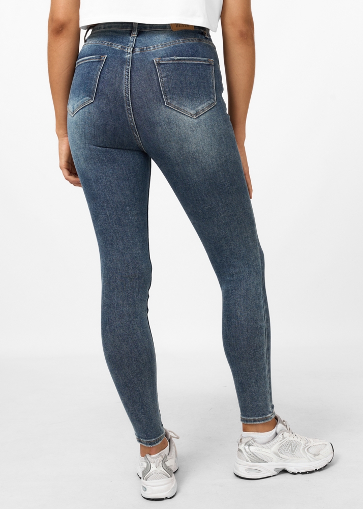 Skinny jeans royal blauw