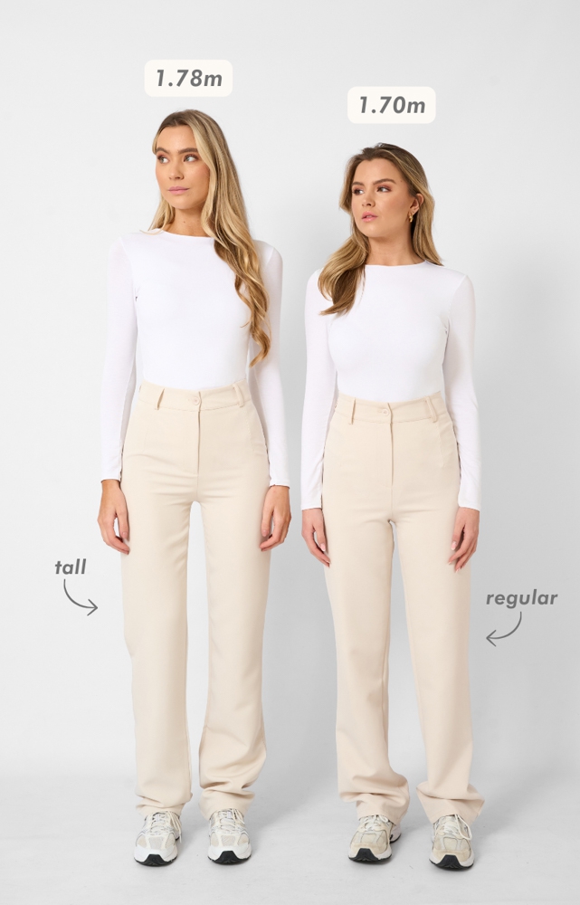 Romy pantalon tall creme