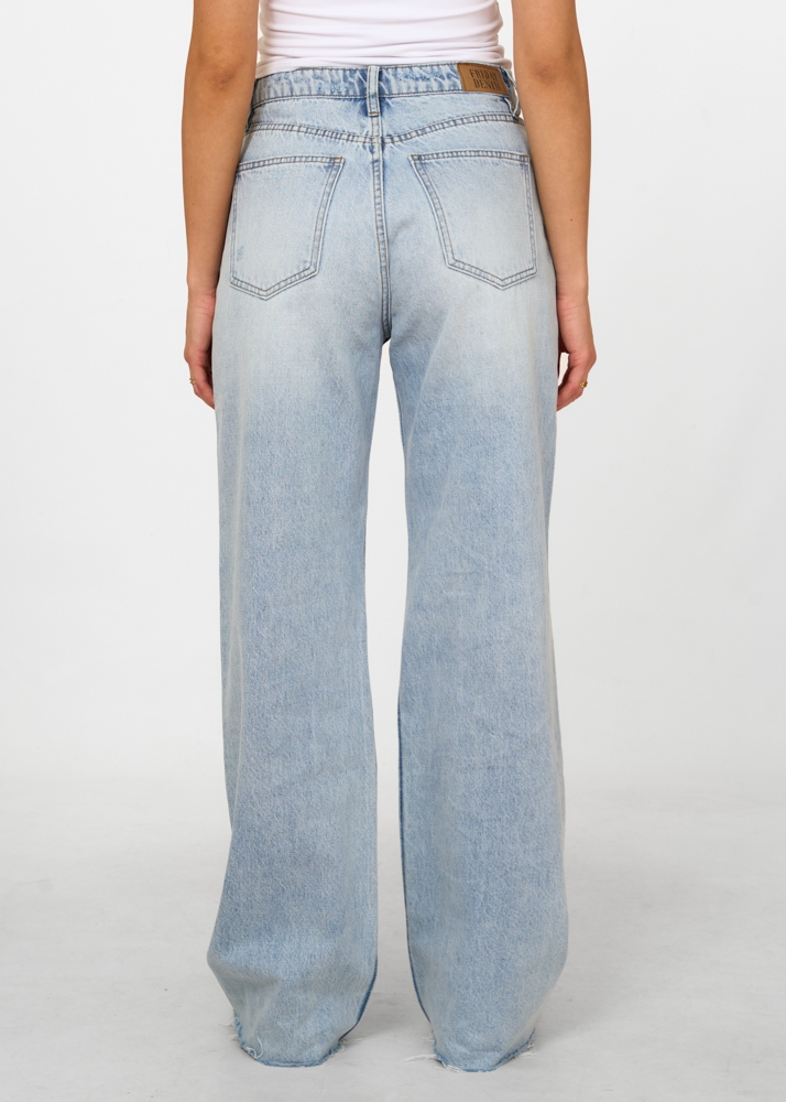 Straight leg jeans vintage sky blauw