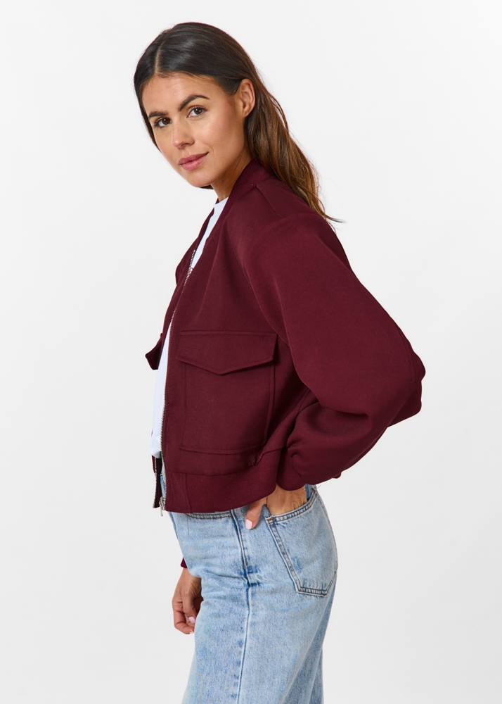 Grace bomber burgundy