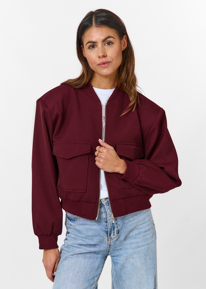 Grace bomber burgundy