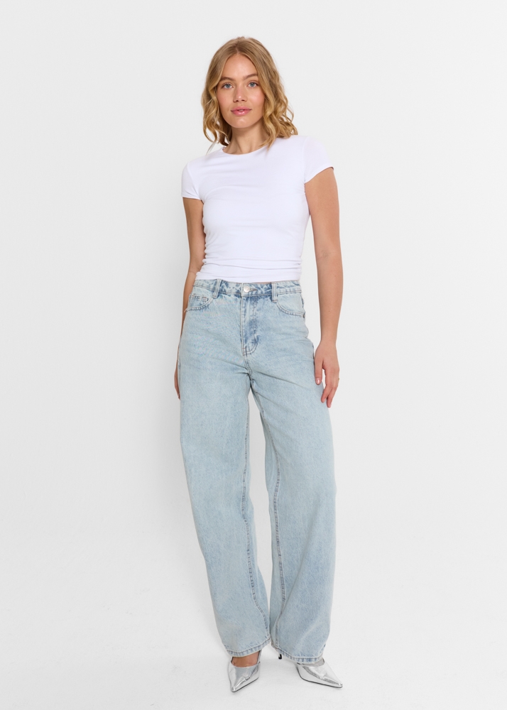 Loose fit jeans water blauw