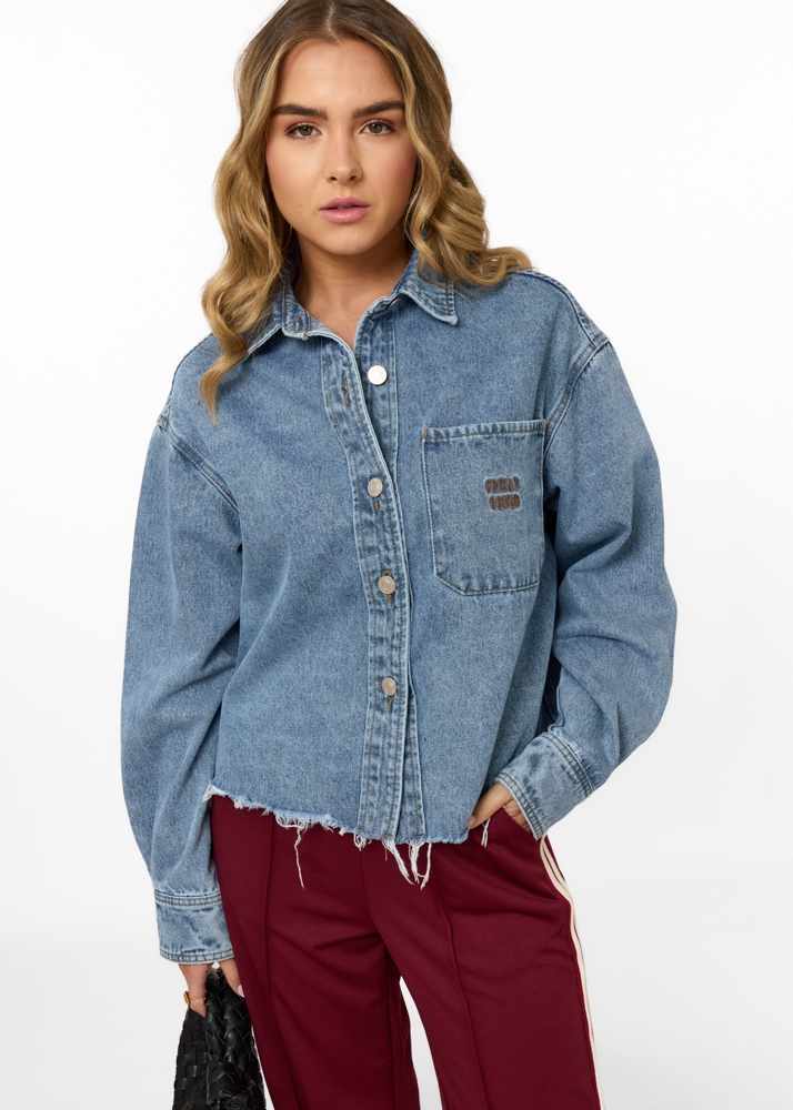 Denim blouse