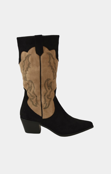 Lana cowboy boots zwart