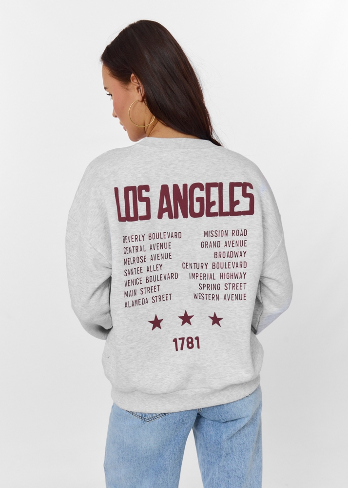 Los Angeles sweater grijs