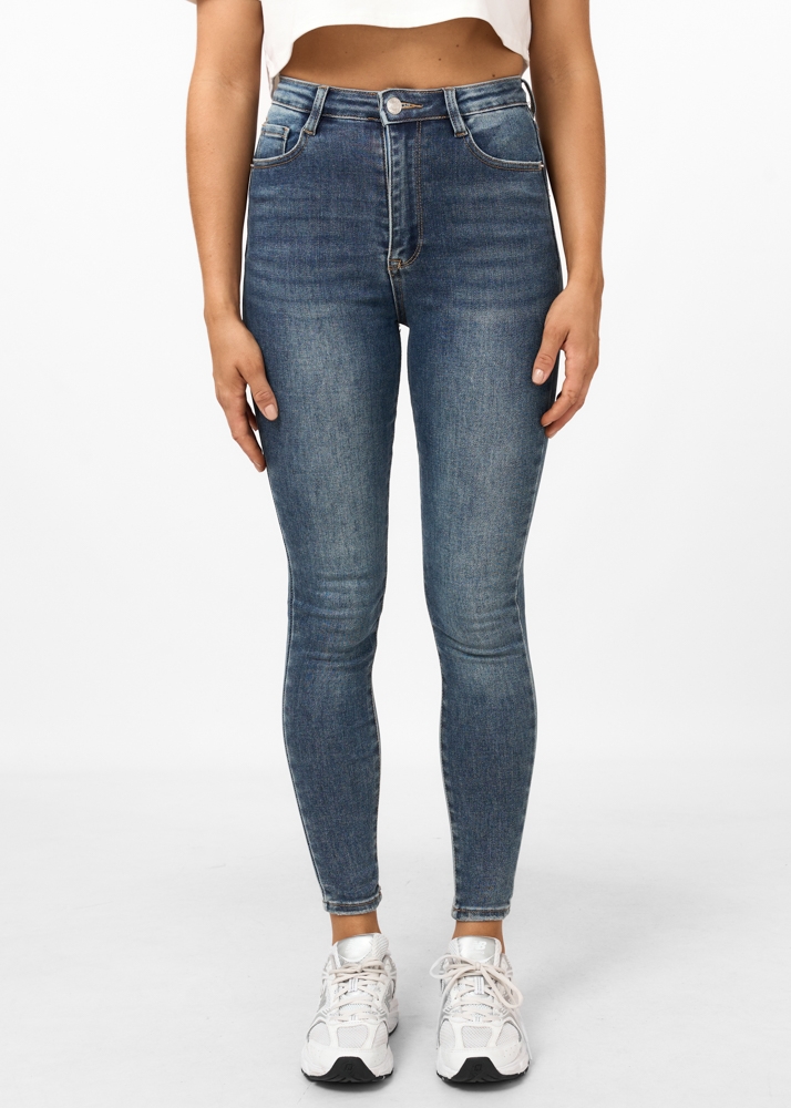 Skinny jeans royal blauw