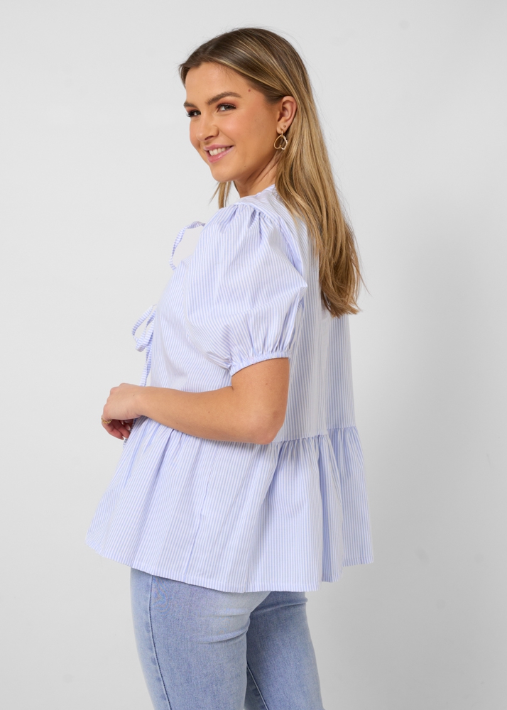 Elly blouse lichtblauw