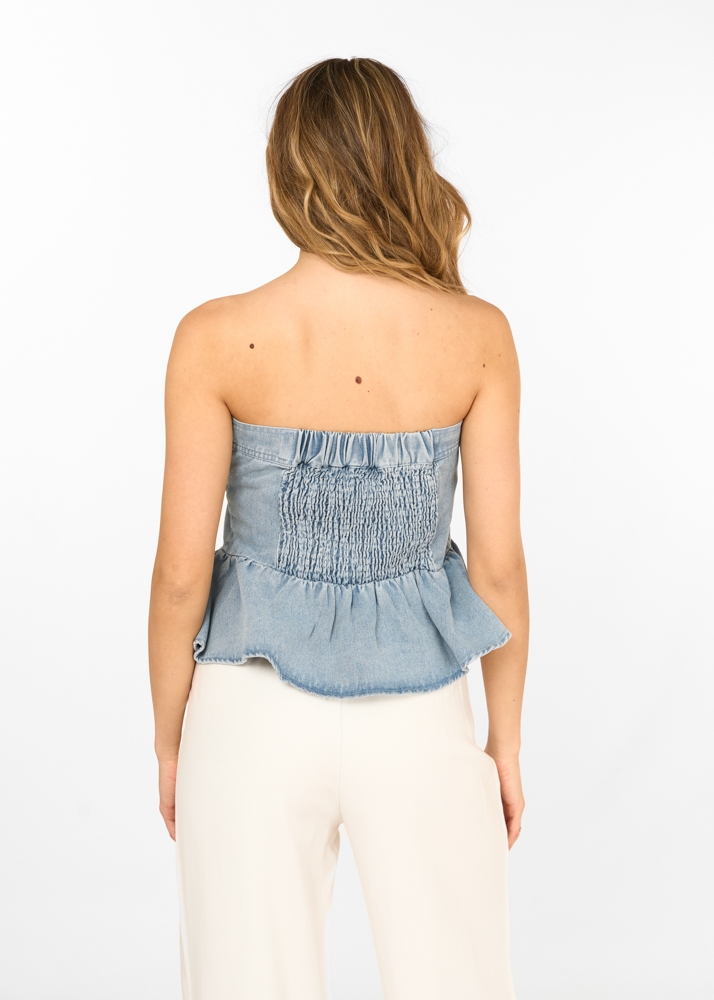 Puck denim top